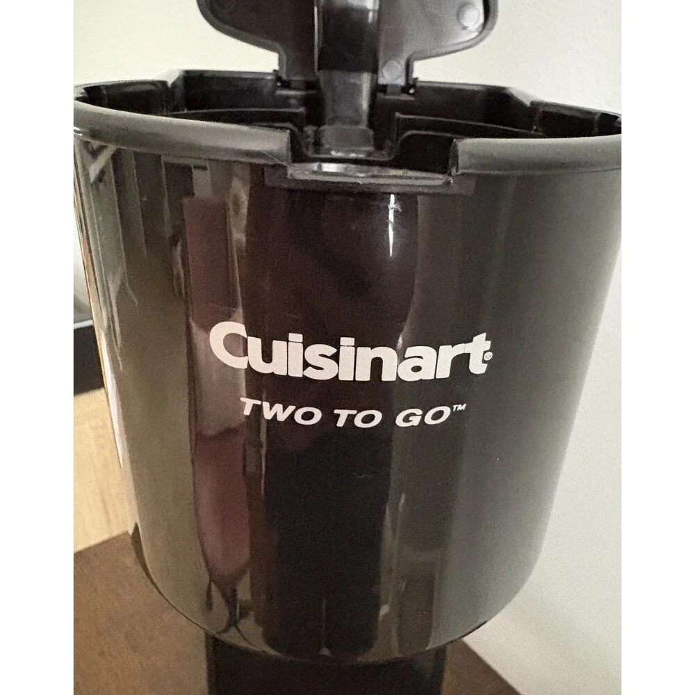 Cuisinart Two To Go Coffee Maker w/ Dual Travel Mug Base Single Serve  No Cups